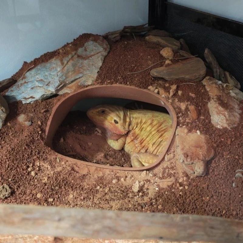 3D Printed Reptile Hide Cave Terrarium Decor Aquarium Fish Lizard Turtle Spider Hiding Shelter Habitat Decoration 5