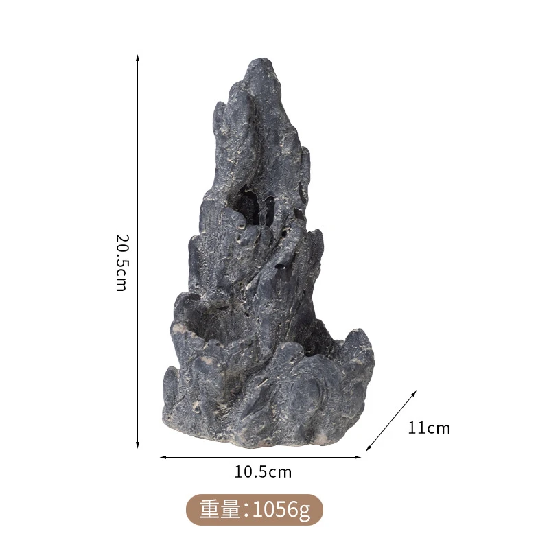 Reptile Terrarium Decor Climbing Rock Fake Mountain Hideout for Bearded Dragon Gecko Snake Spid Pet Tank Landscaping Stone Look 5