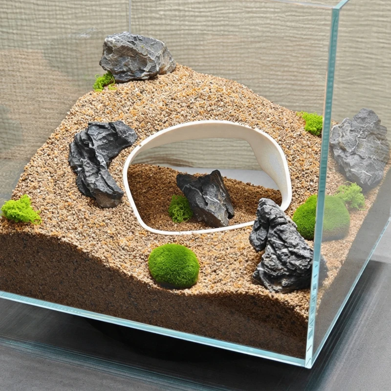 3D Printed Reptile Hide Cave Terrarium Decor Aquarium Fish Lizard Turtle Spider Hiding Shelter Habitat Decoration 3